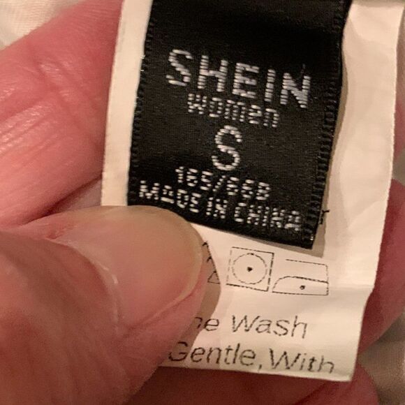 Shein olive and white animal print jeans S - Picture 3 of 11